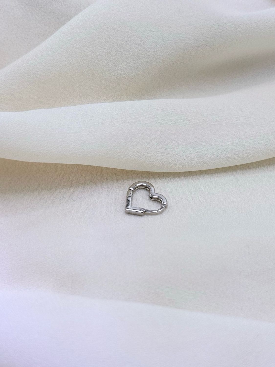 Hoop cuoricino silver