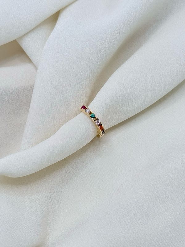 Hoop Slim multicolor Gold
