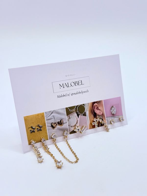 Kit micro orecchini Gold