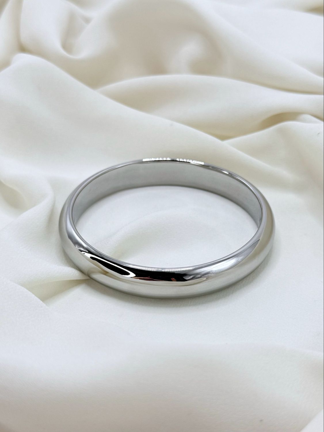 Bangle minimal L silver