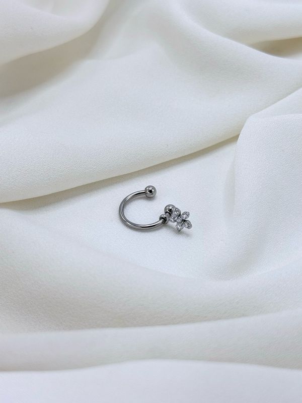 Piercing ombelico anello silver