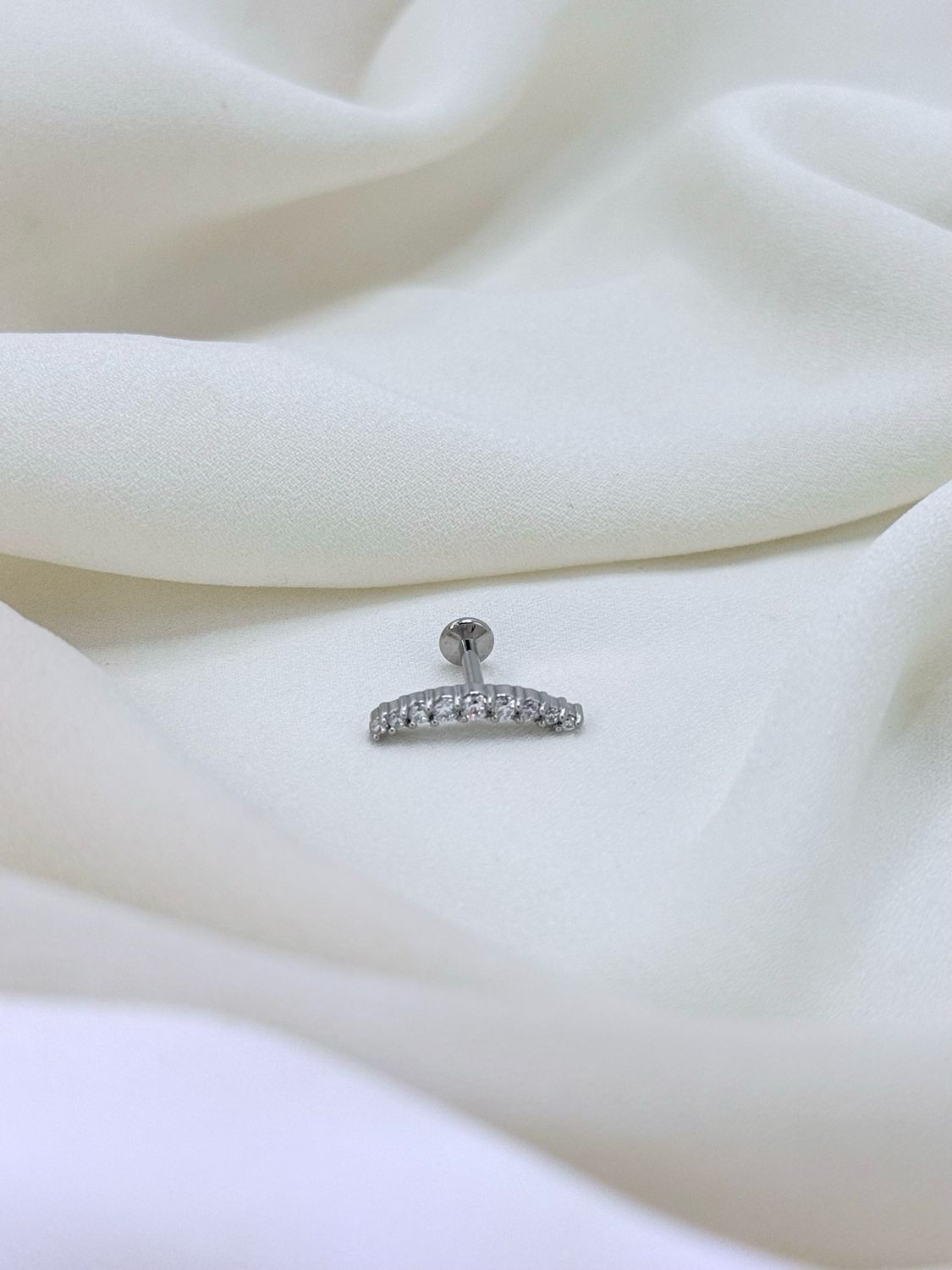 Piercing virgoletta silver