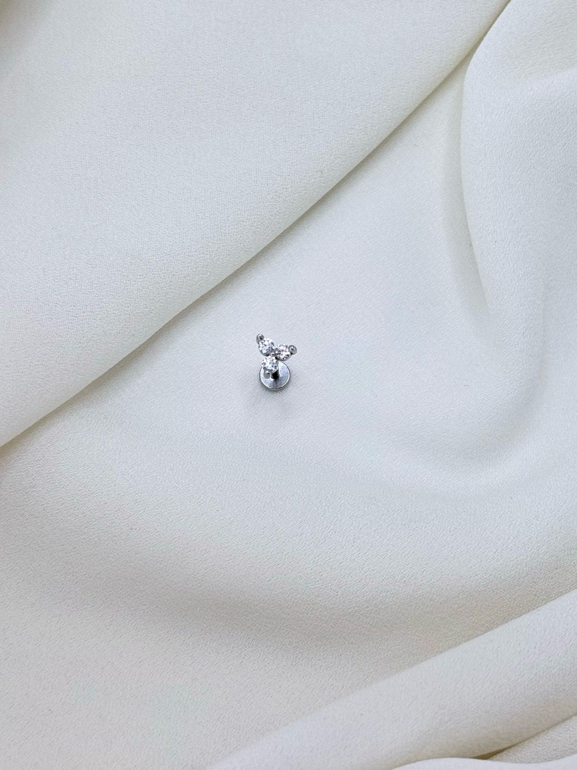 Piercing trio luce silver