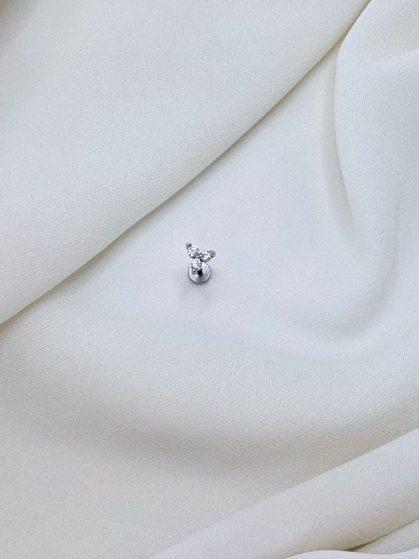 Piercing trio luce silver