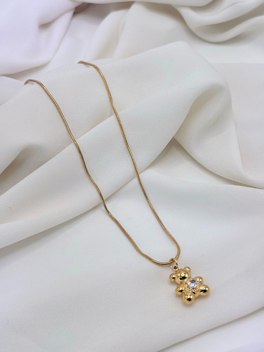 Collana shine teddy gold