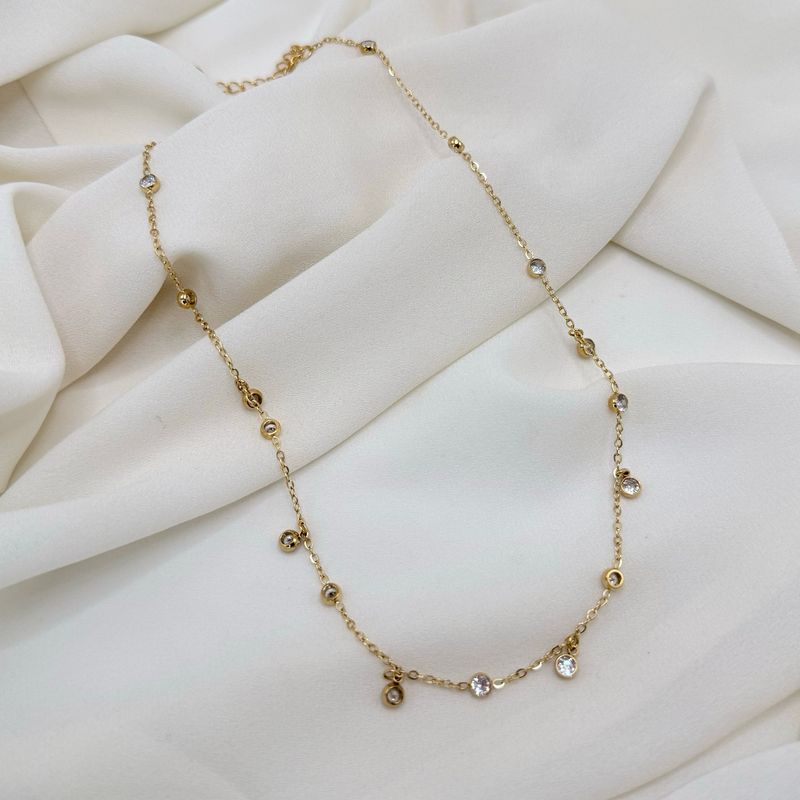 Girocollo rugiada white gold