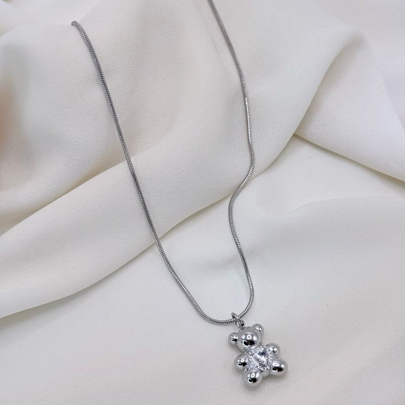 Collana teddy shine silver