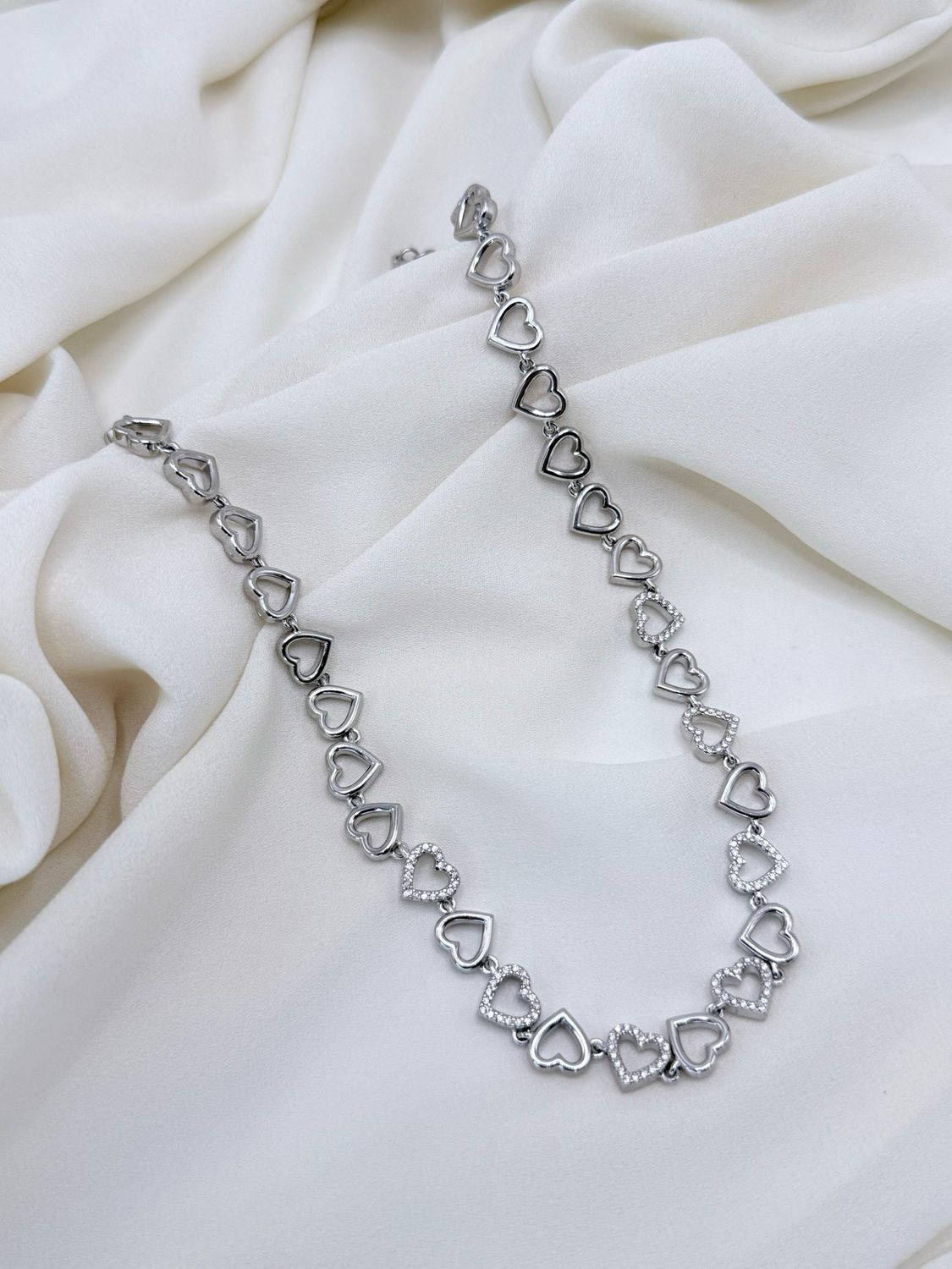 Girocollo mille cuori silver