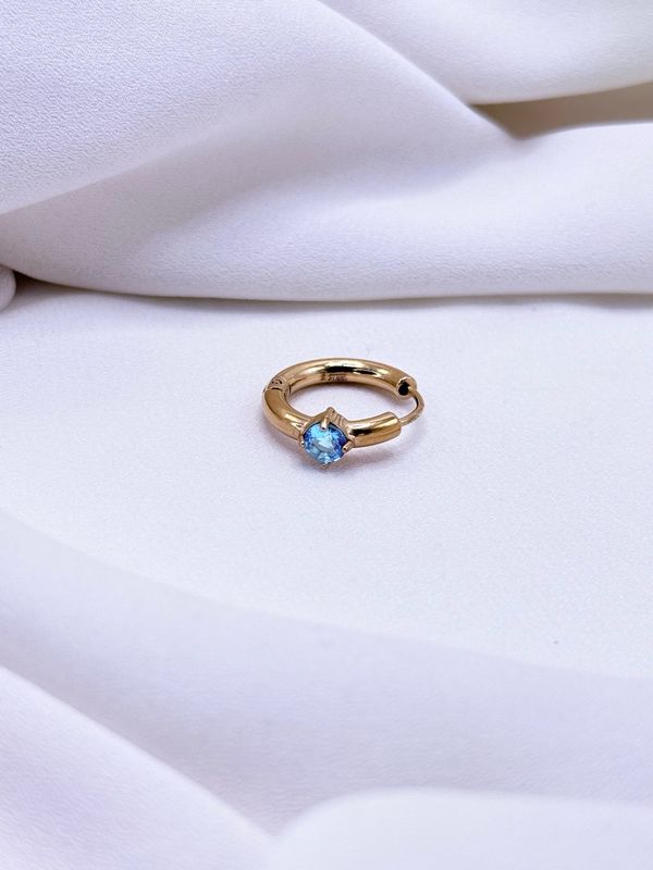 Hoop solitario celeste