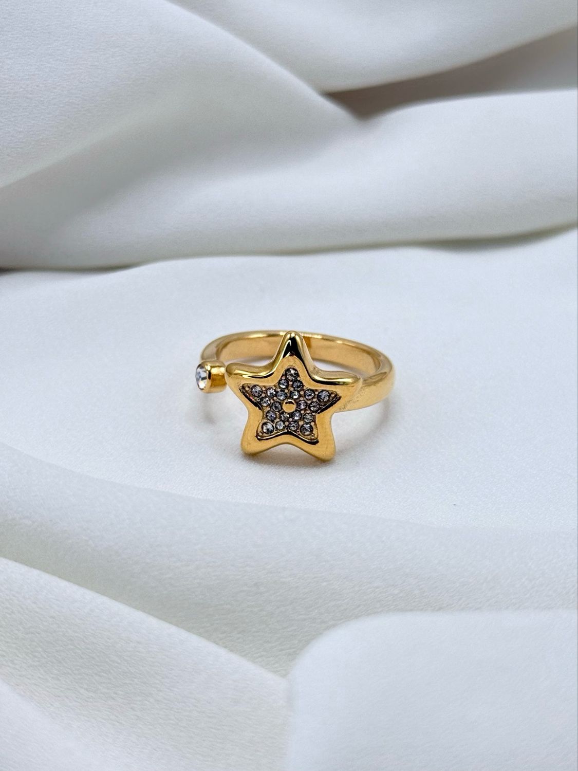 Anello stella contrarier Gold