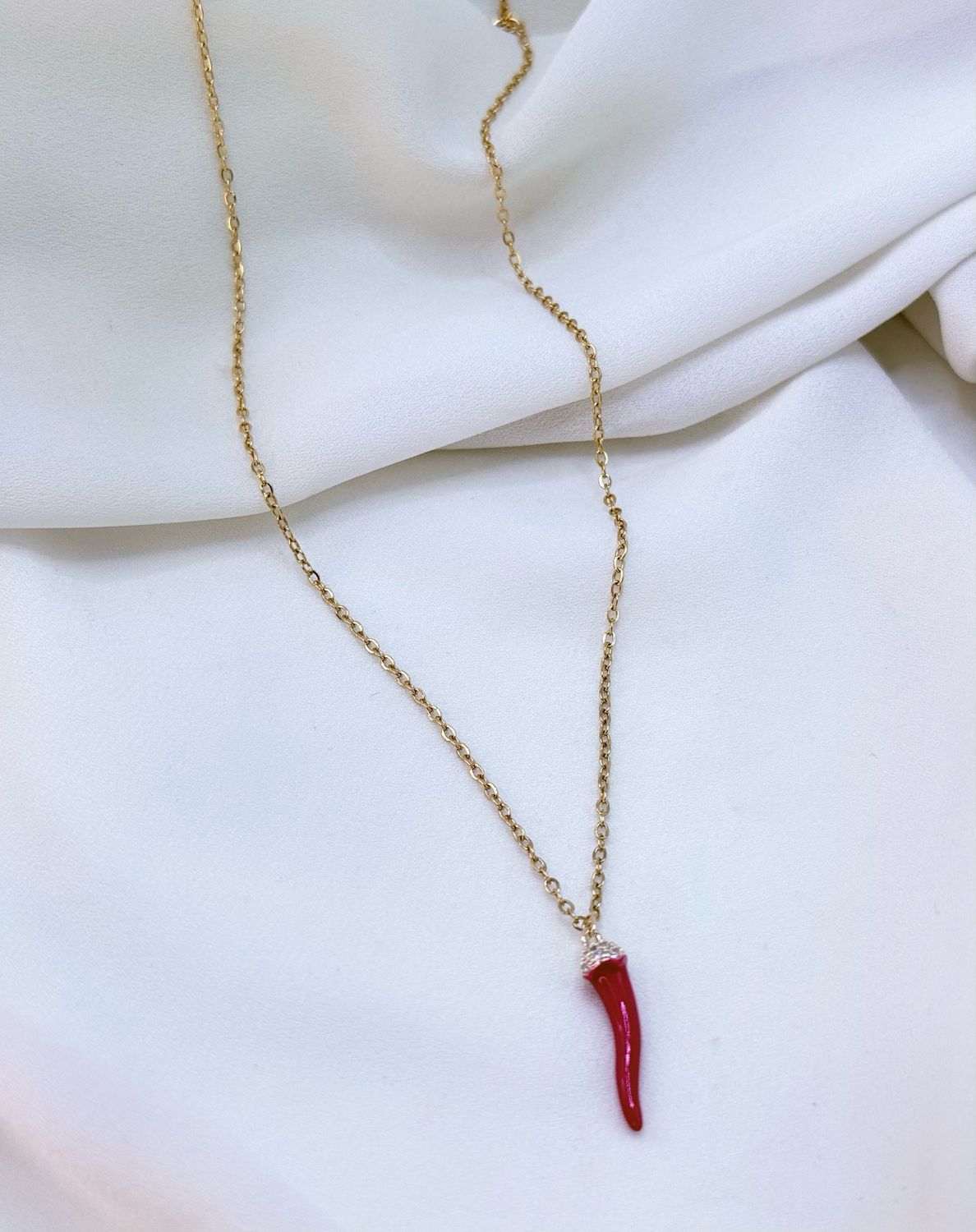 Collana basic cornicello gold