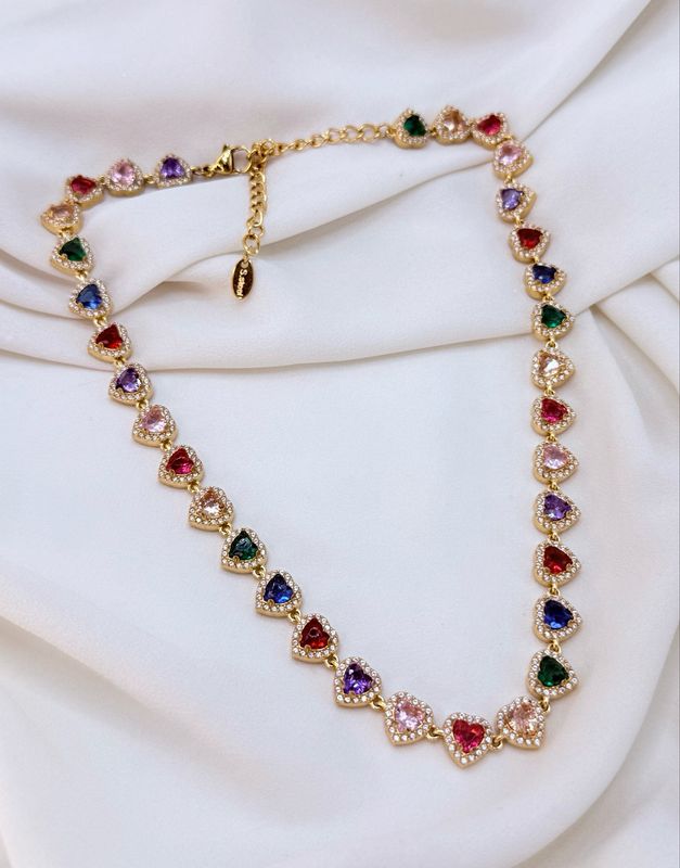 Girocollo Glam love multicolor