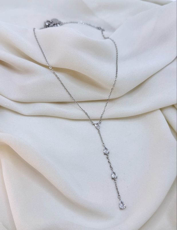 Collana rain drop silver