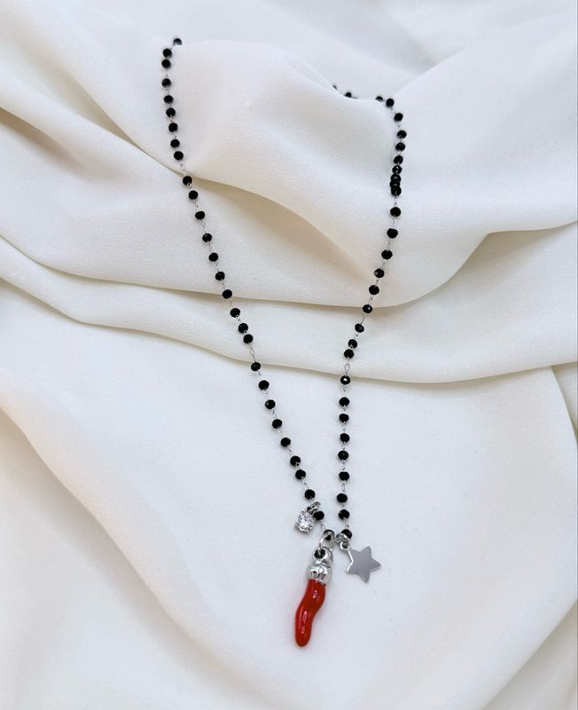 Collana rosario fortunello silver