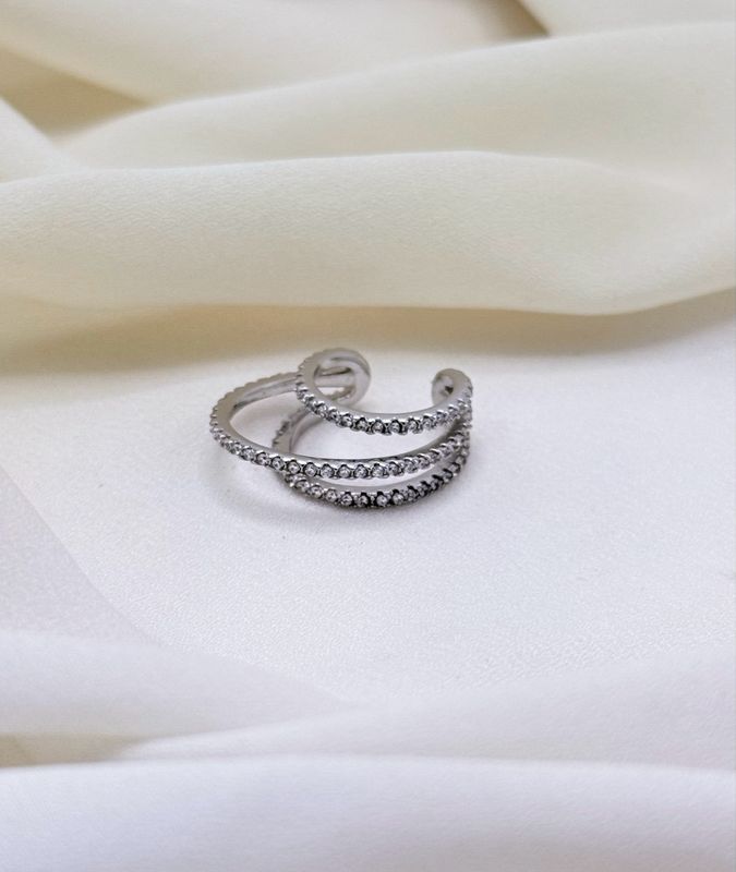 Earcuff trio luce silver