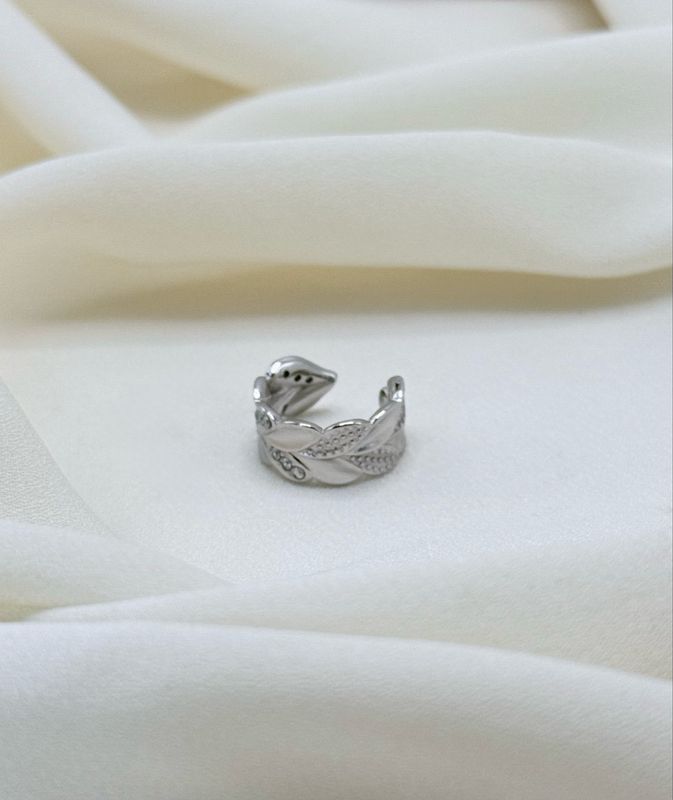 Earcuff piume silver
