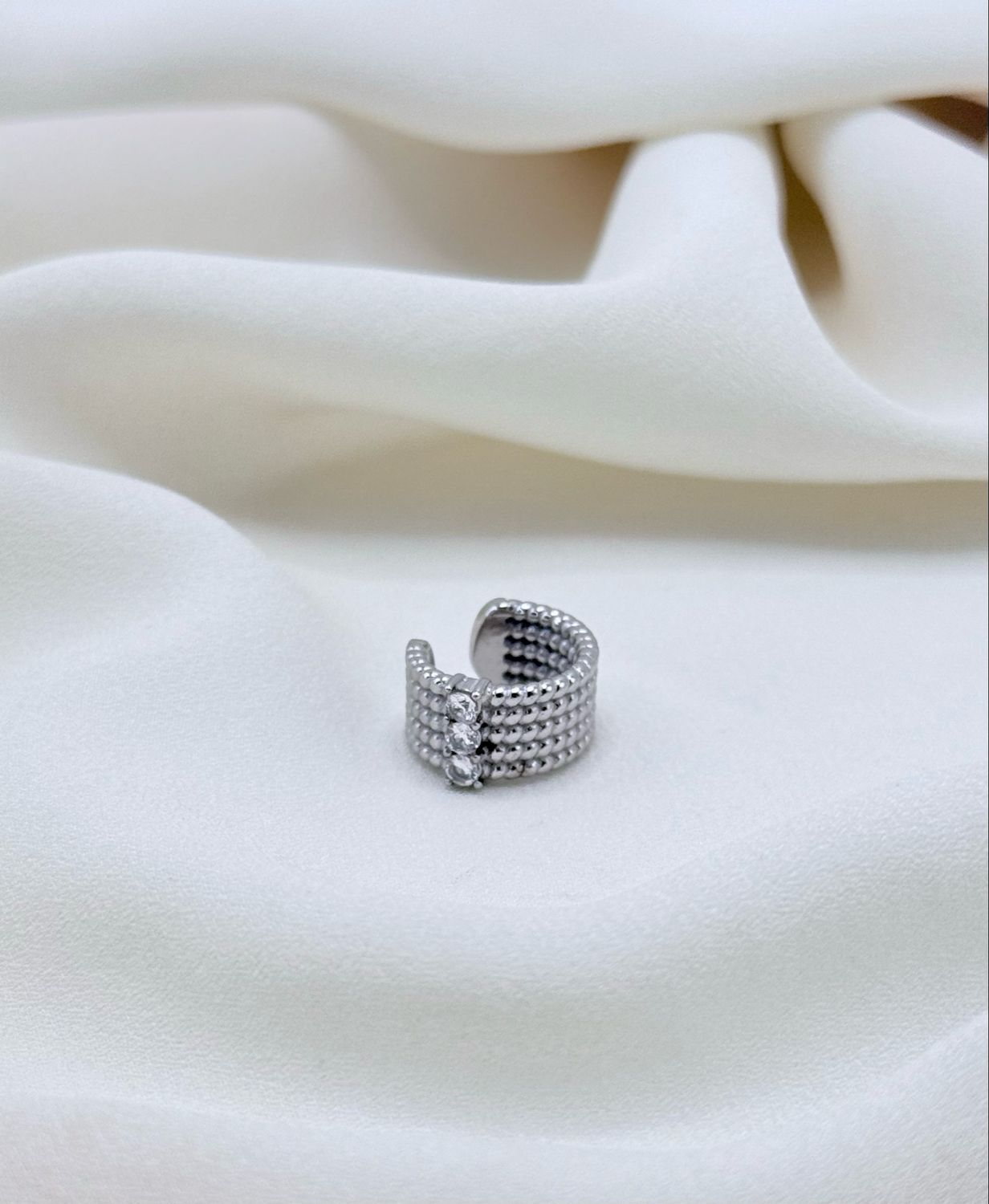 Earcuff fascia trilogy silver