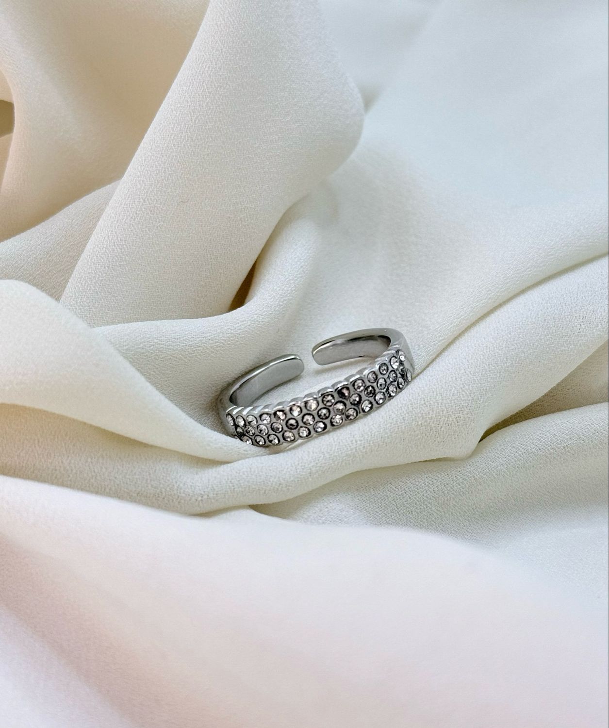 Anello trio veretta silver