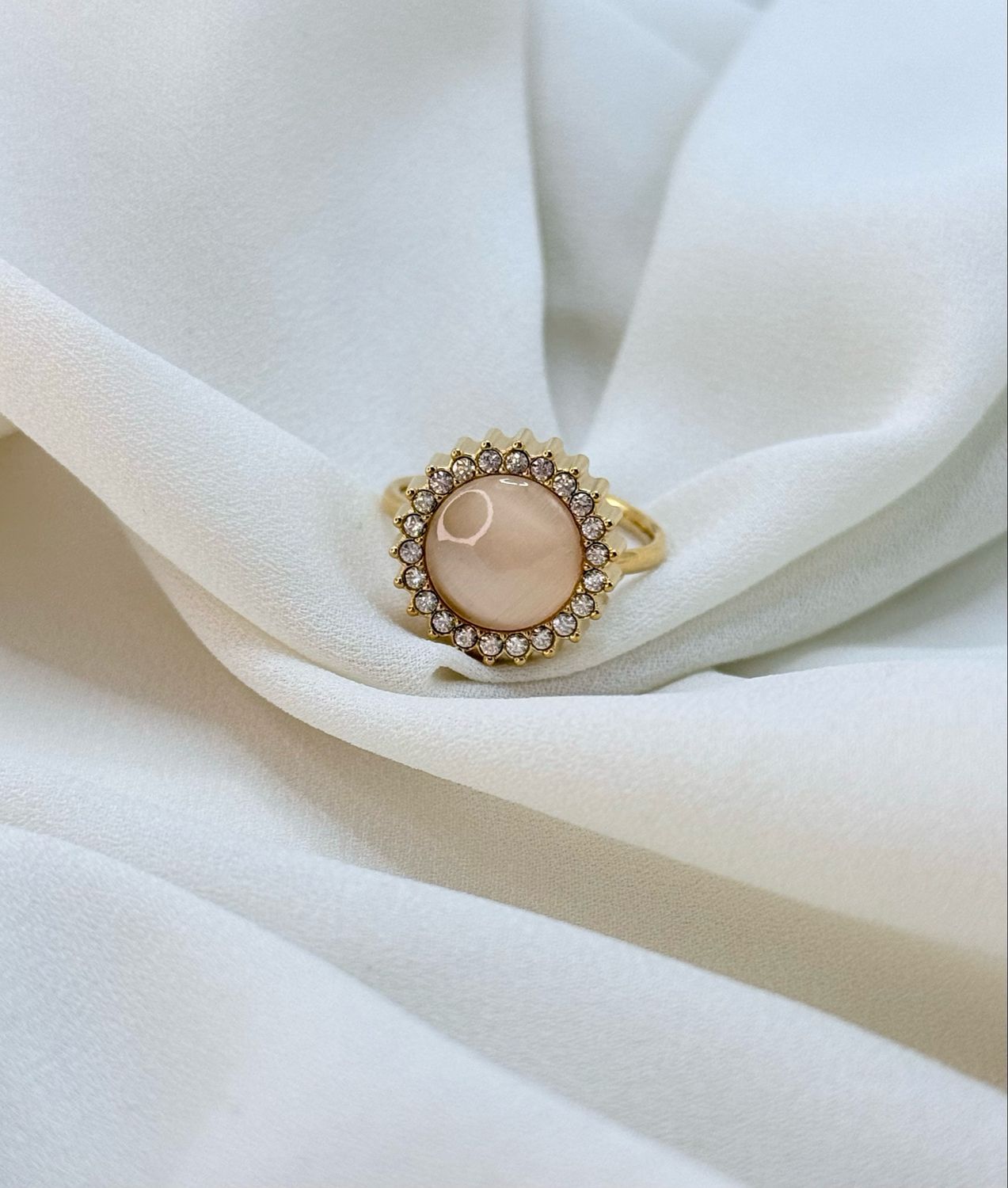 Anello retró champagne