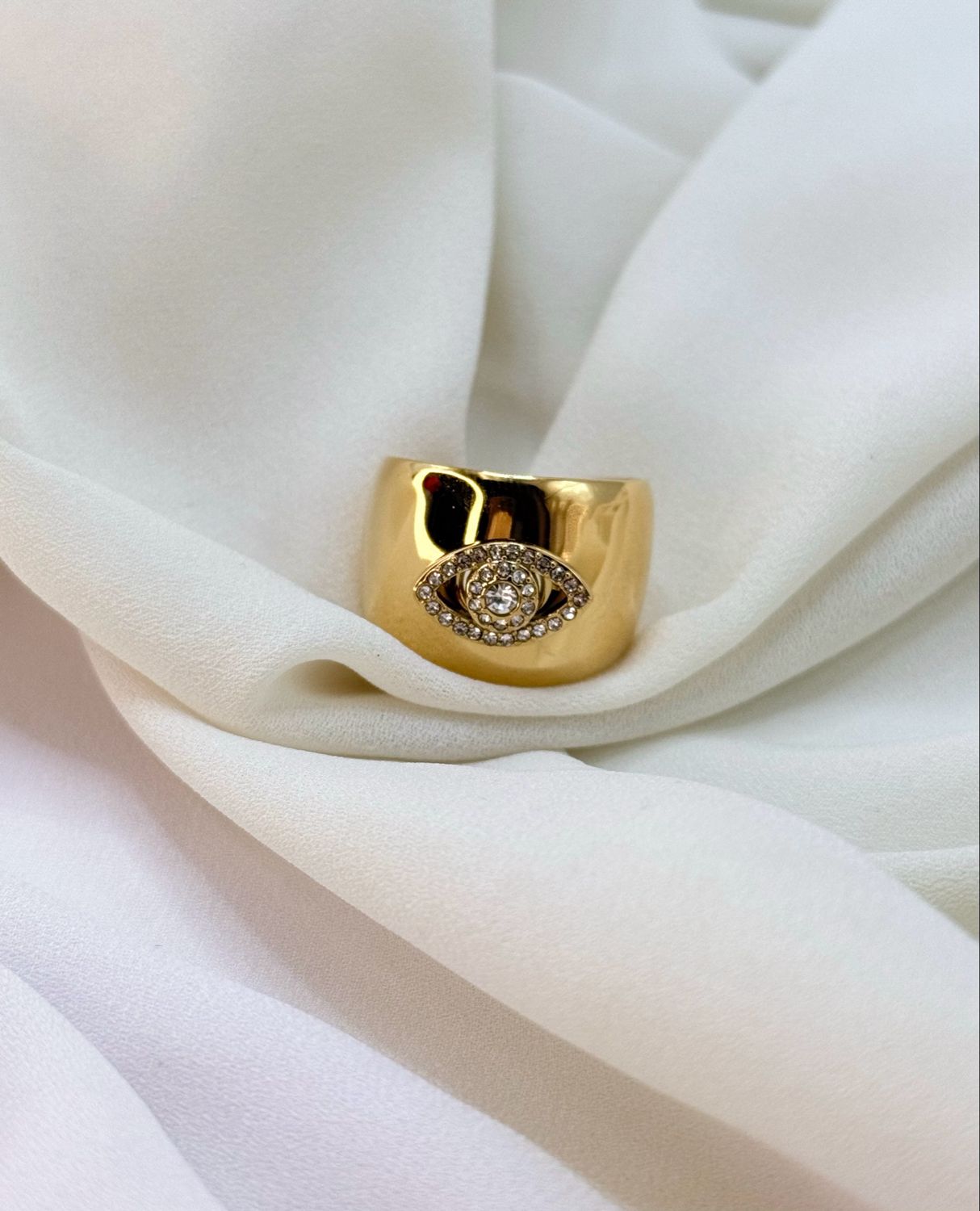 Anello fascia eye gold