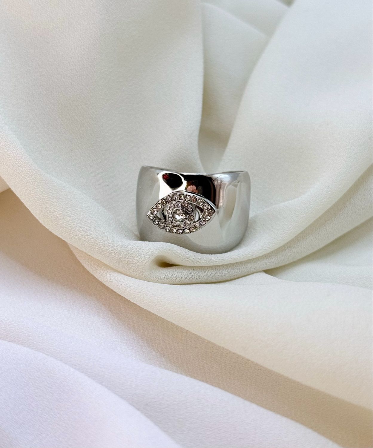 Anello fascia eye silver