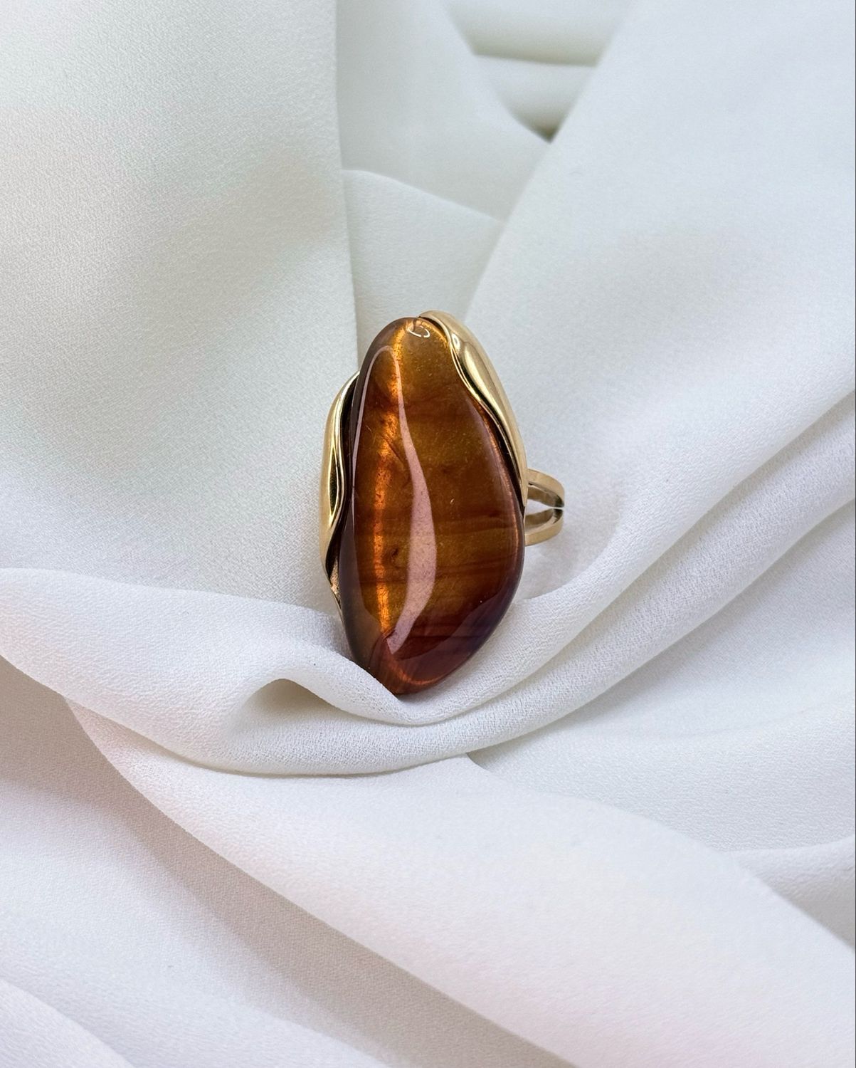 Anello ambra Gold