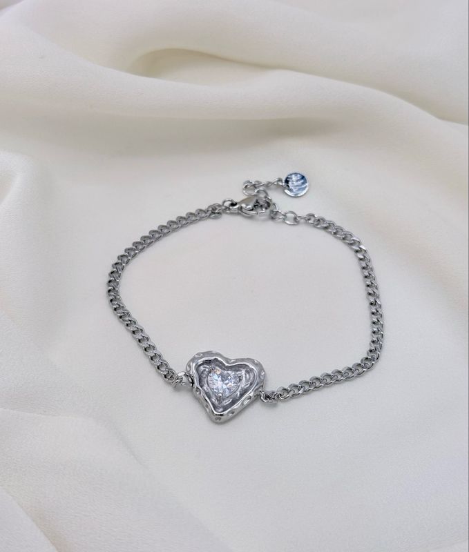 Bracciale fluid love silver