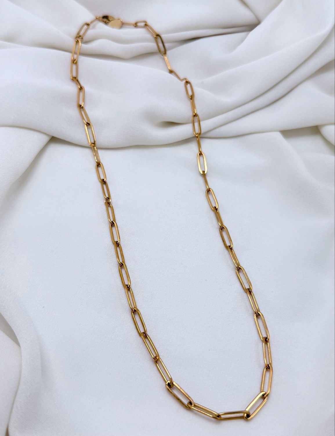 Girocollo minimal long gold