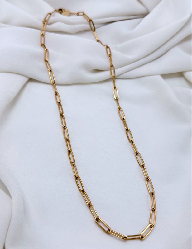 Girocollo minimal long gold