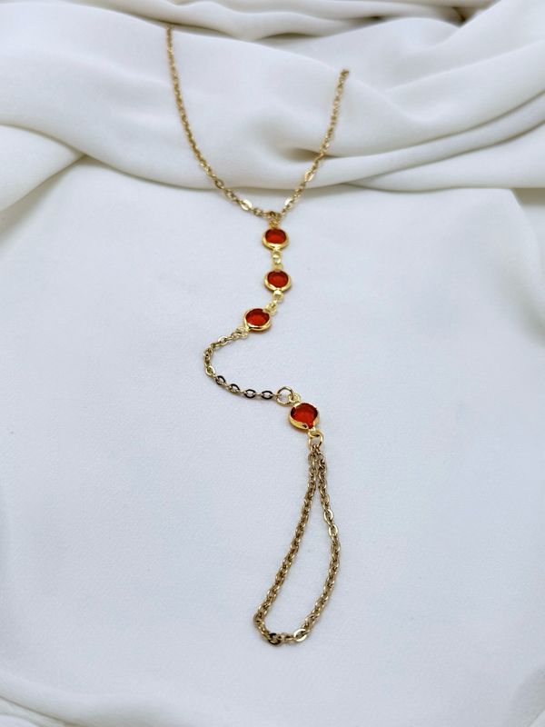 Baciamano red round gold