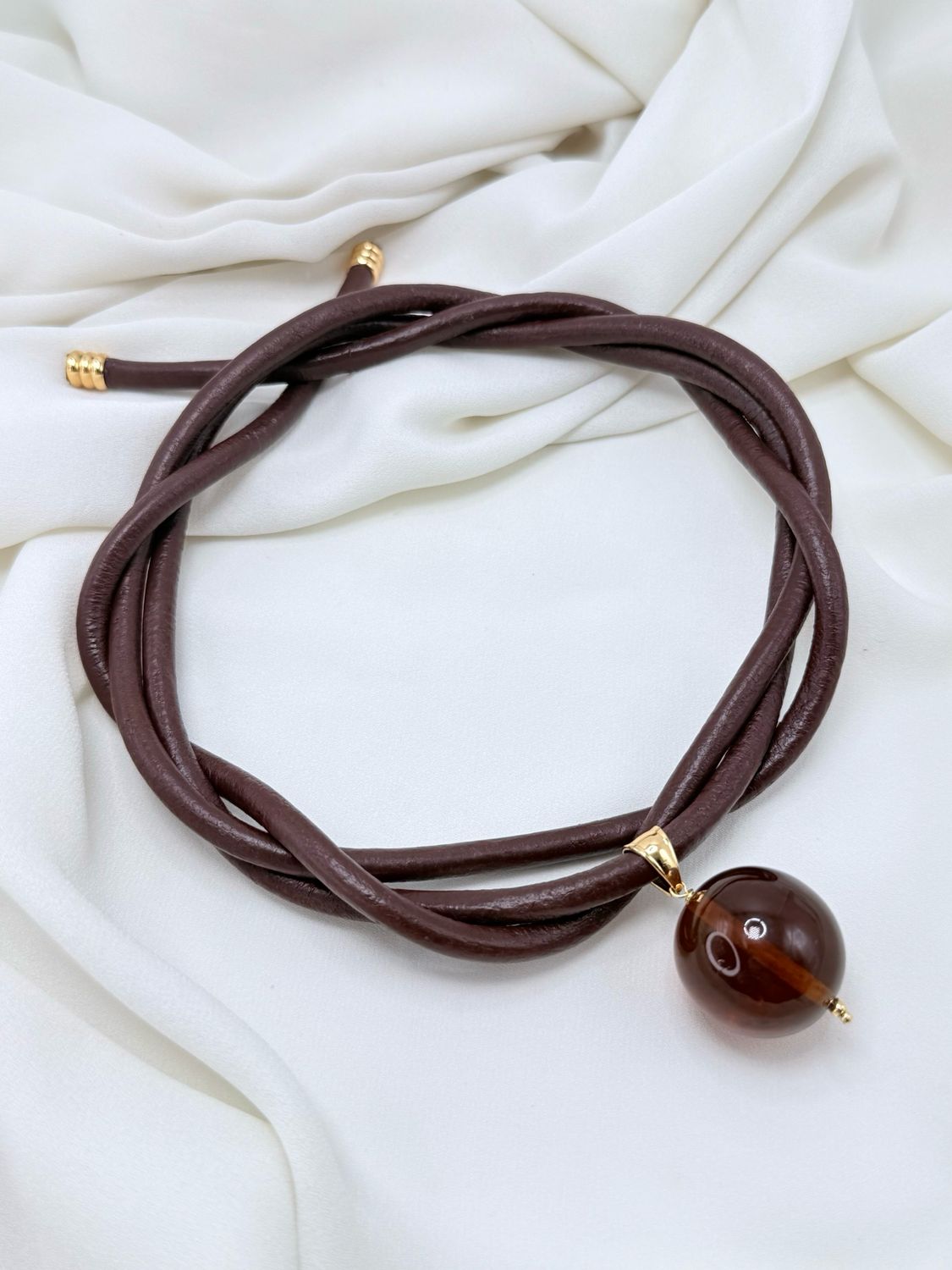Cocker brown bolo tie