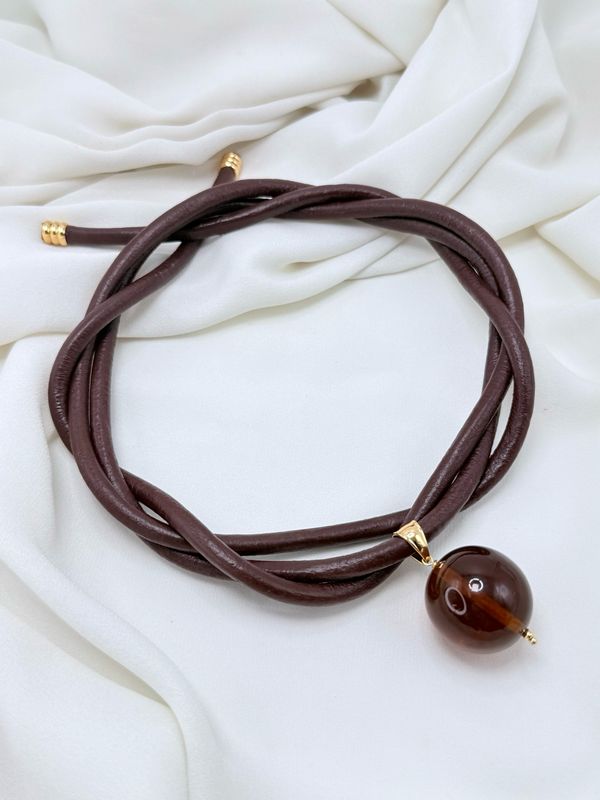 Cocker brown bolo tie