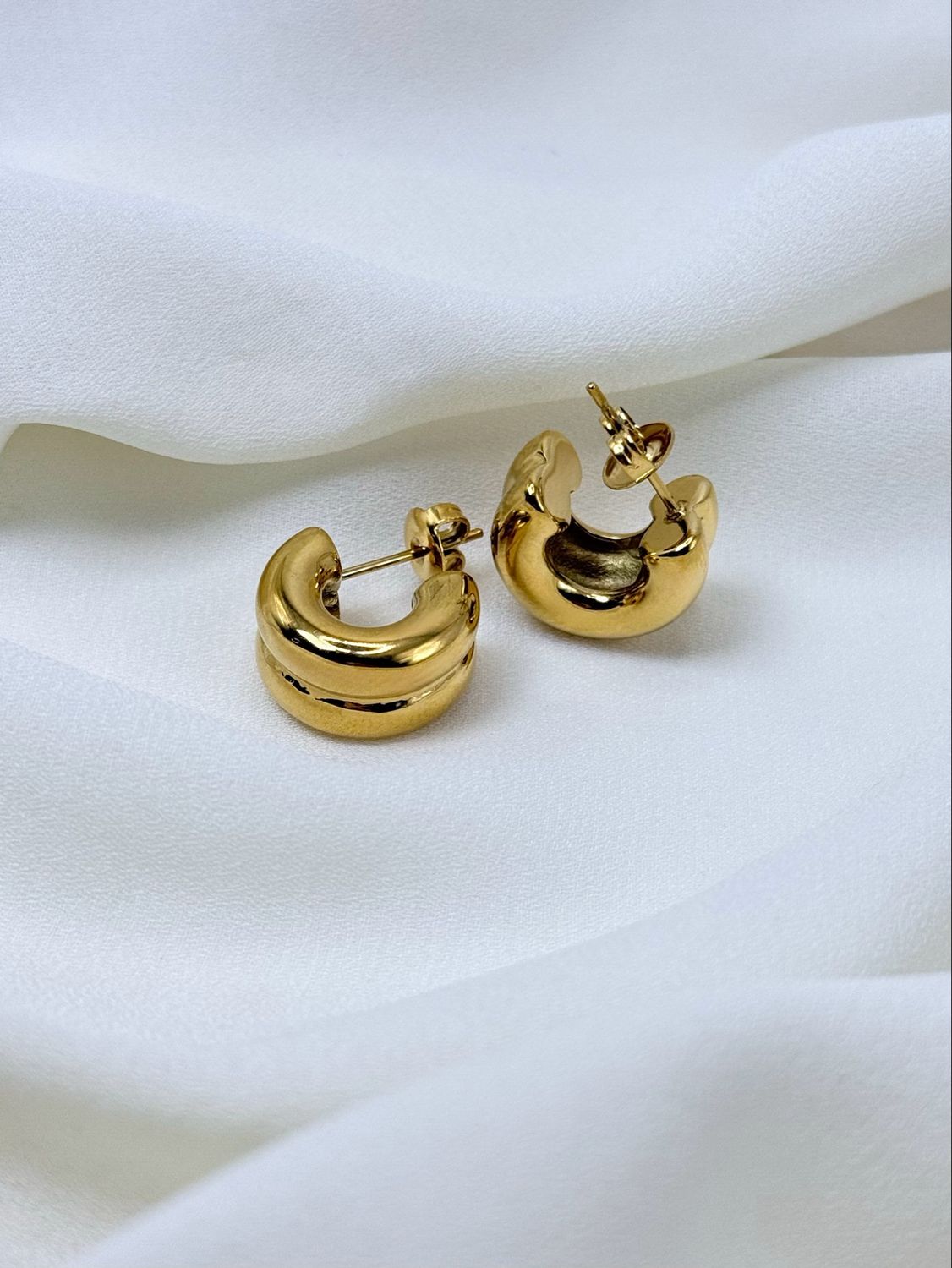 Orecchini double bubble Gold