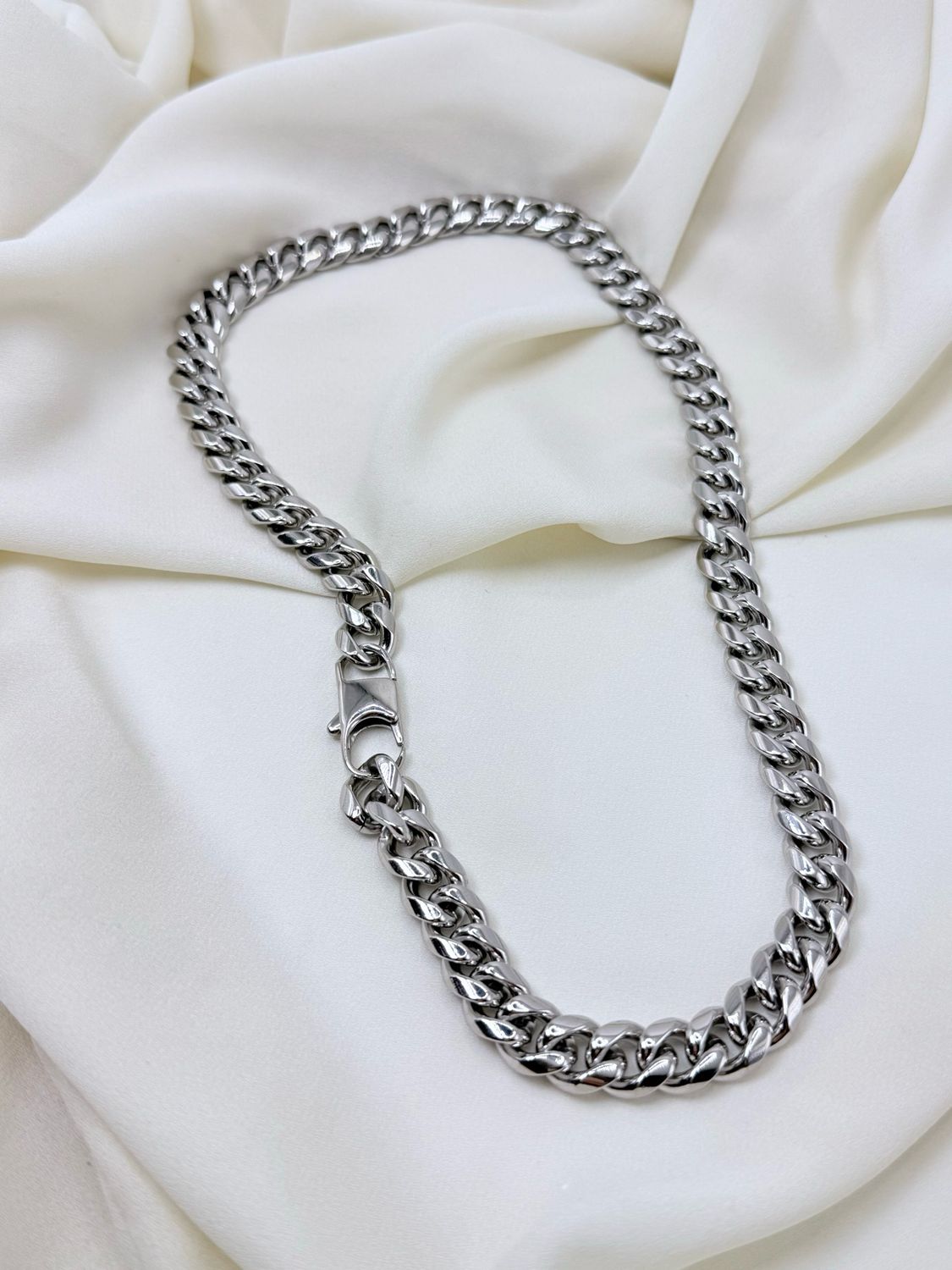 Girocollo grumetta silver moschettone