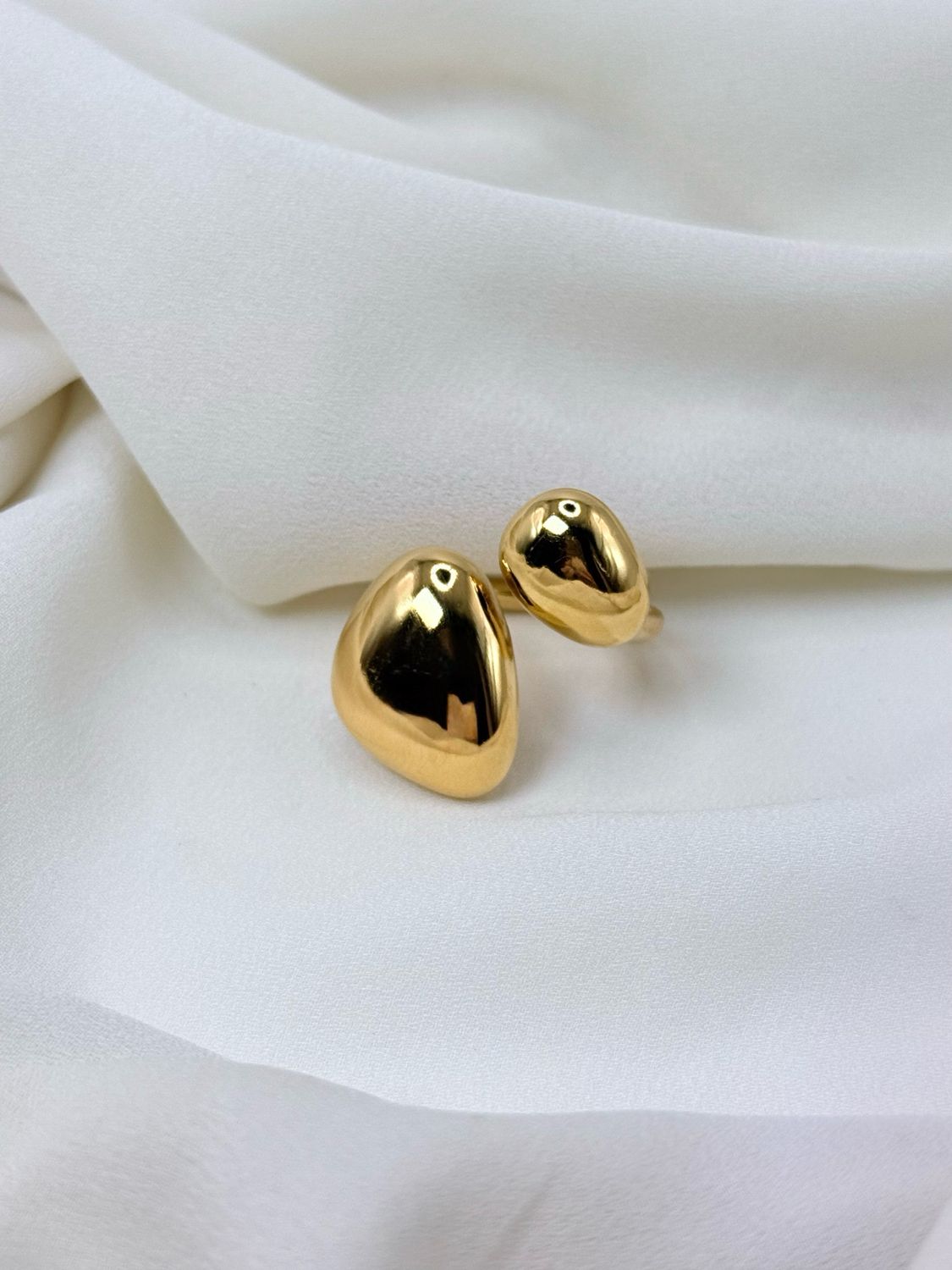 Anello contrarier bubble Gold