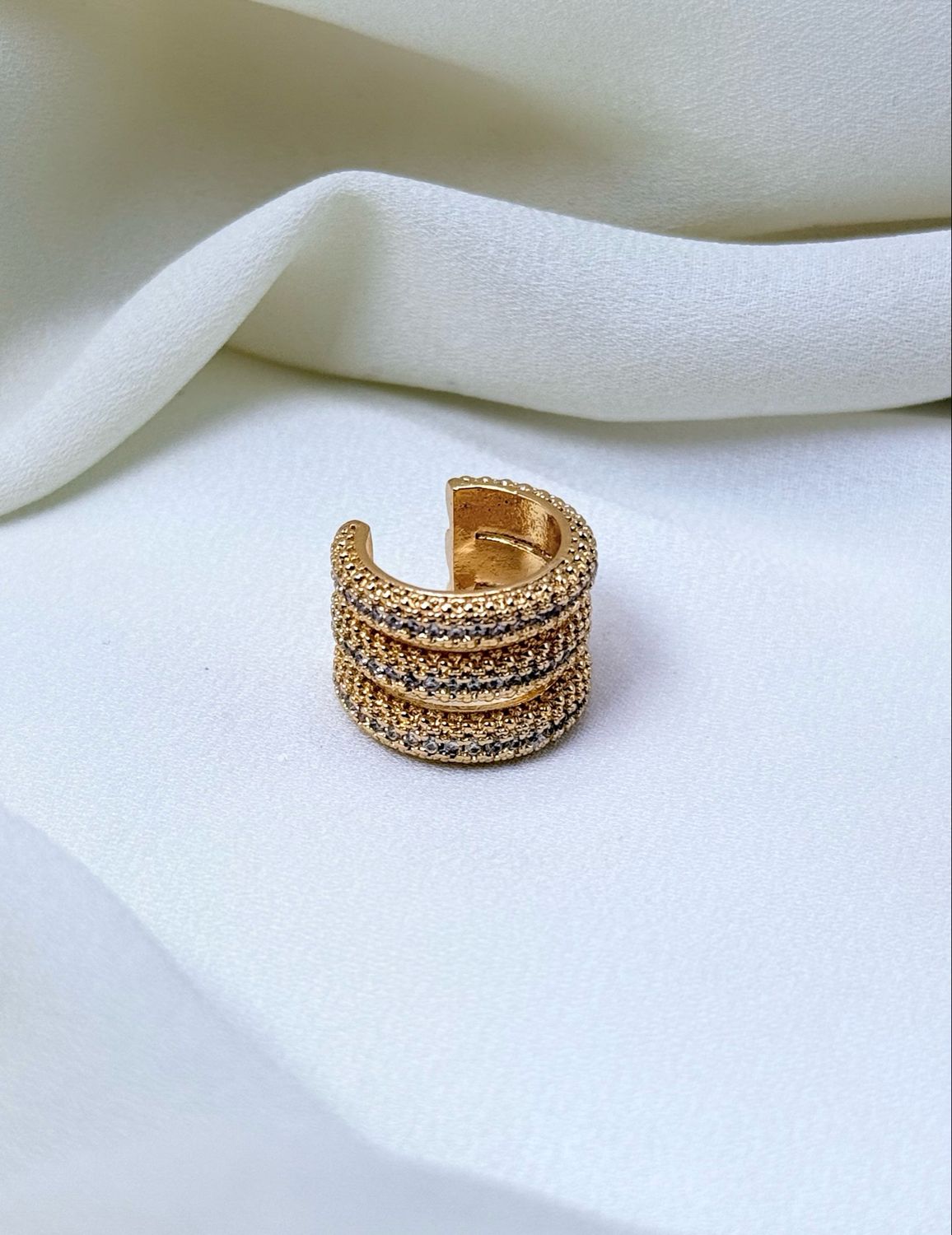 Earcuff fascia pavè Gold