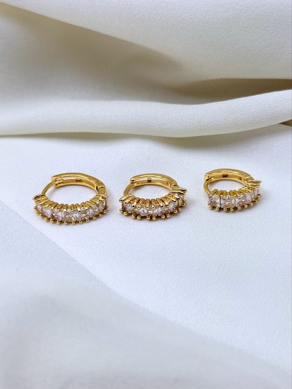 Hoop baguette L Gold Hoop baguette L Gold