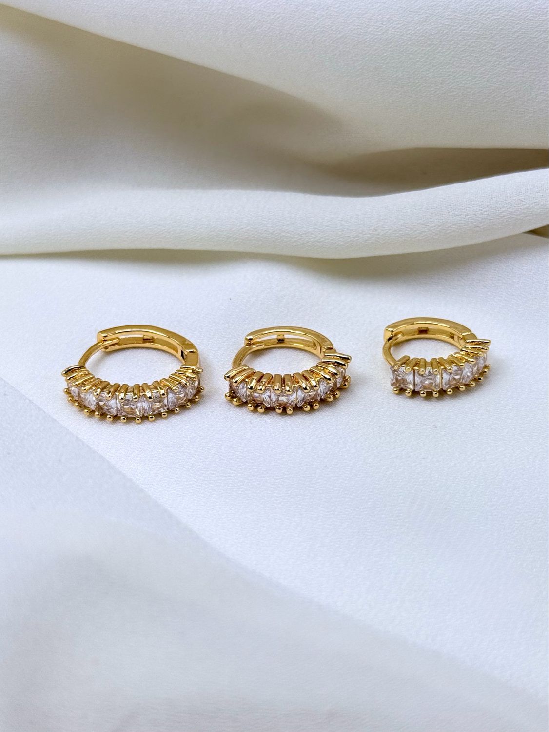 Hoop baguette s gold