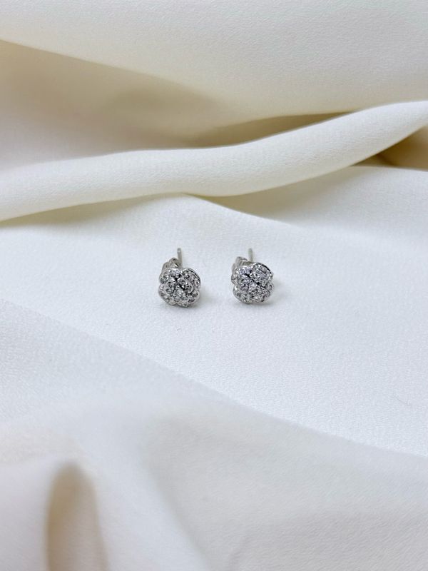 Orecchìni camelie s silver Orecchìni camelie s silver