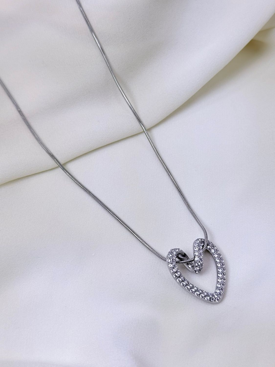 Collana double love silver