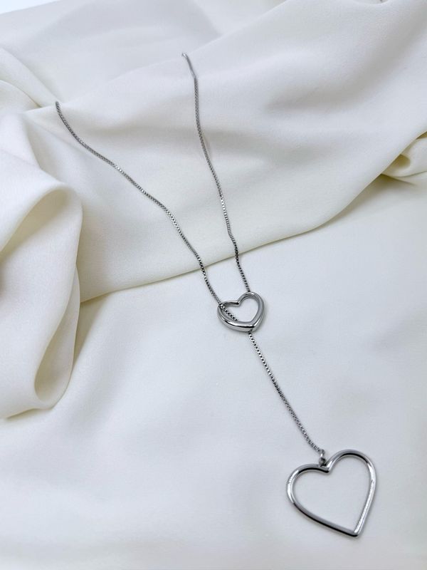 Collana fake love silver