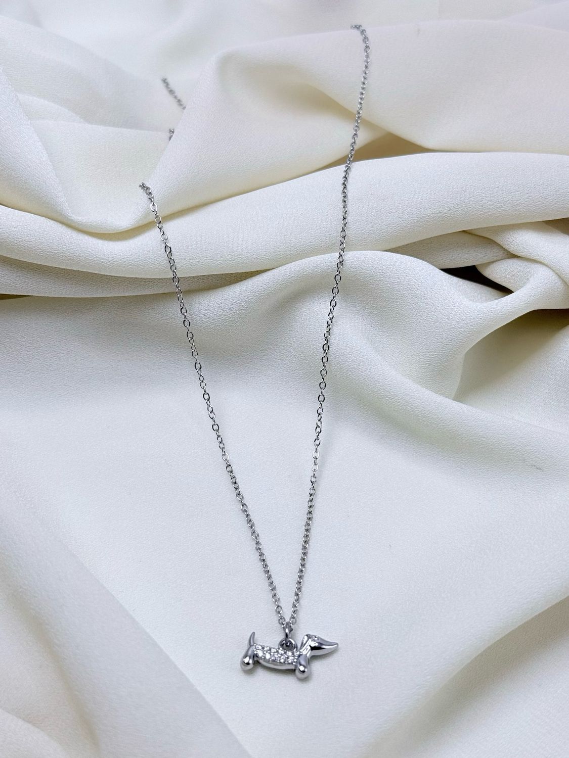 Girocollo charm bassottini silver