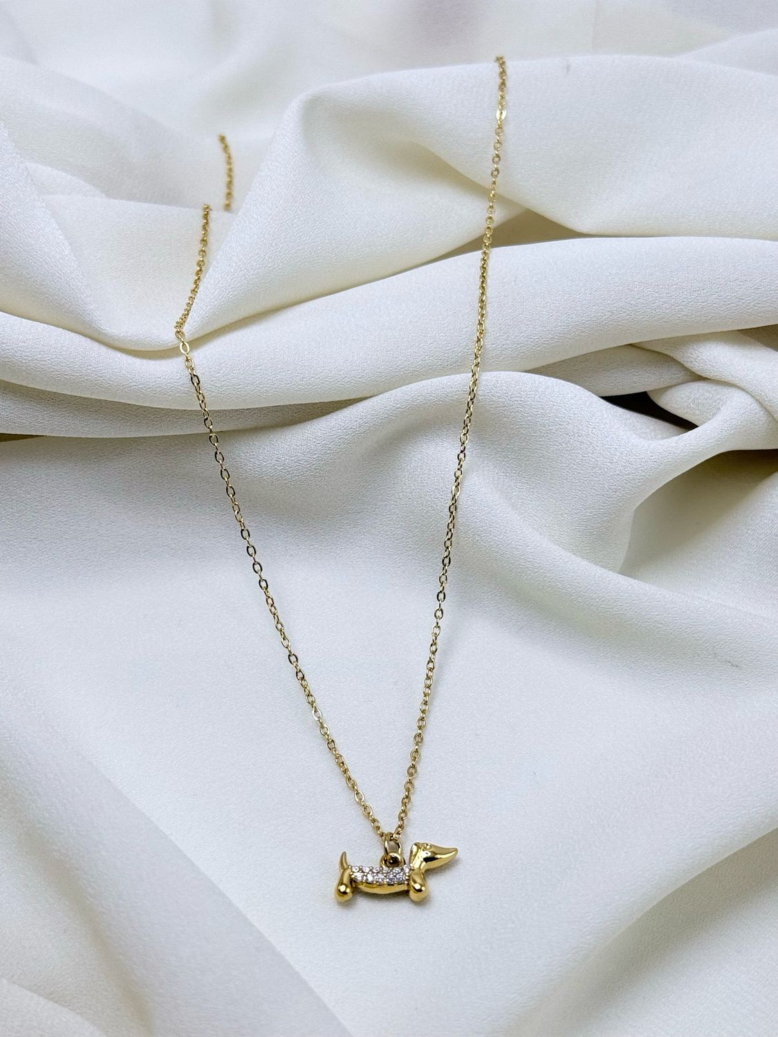 Girocollo charm bassottino gold