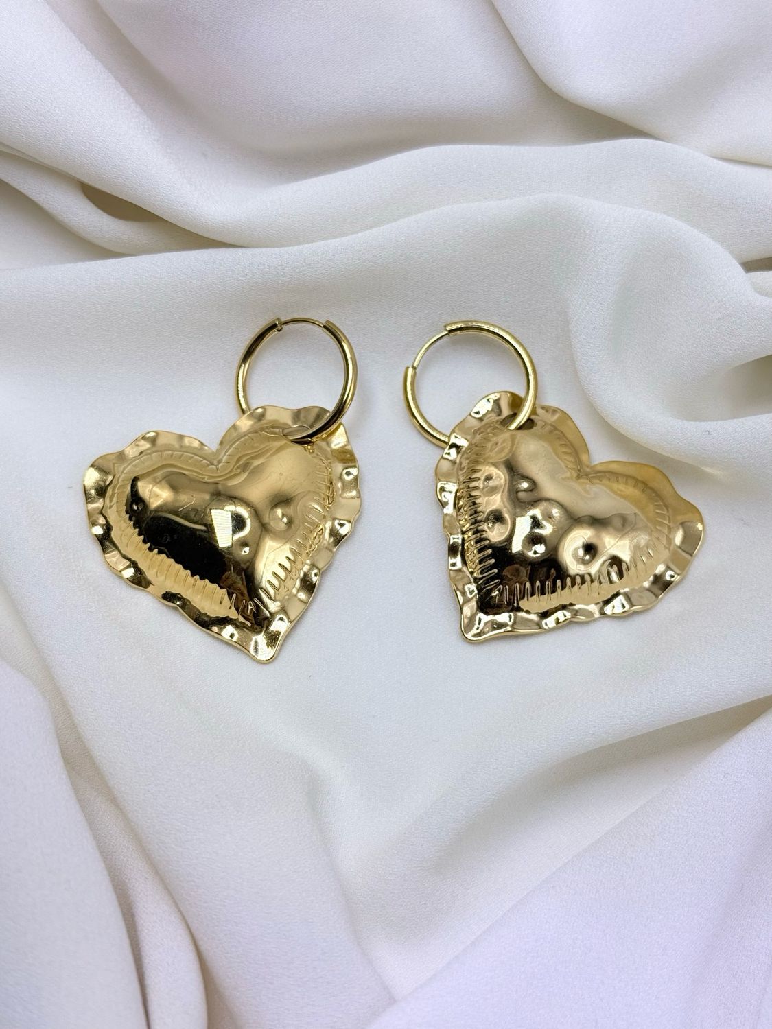 Orecchini heart gold