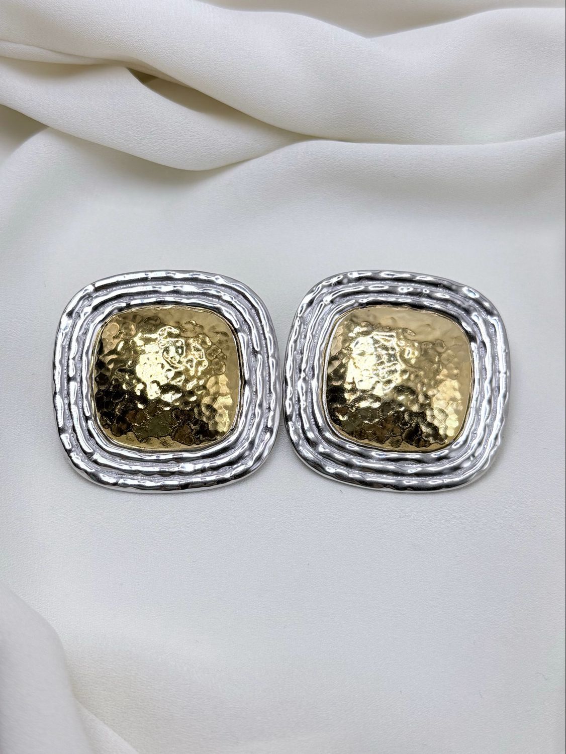 Orecchini pillow bicolor