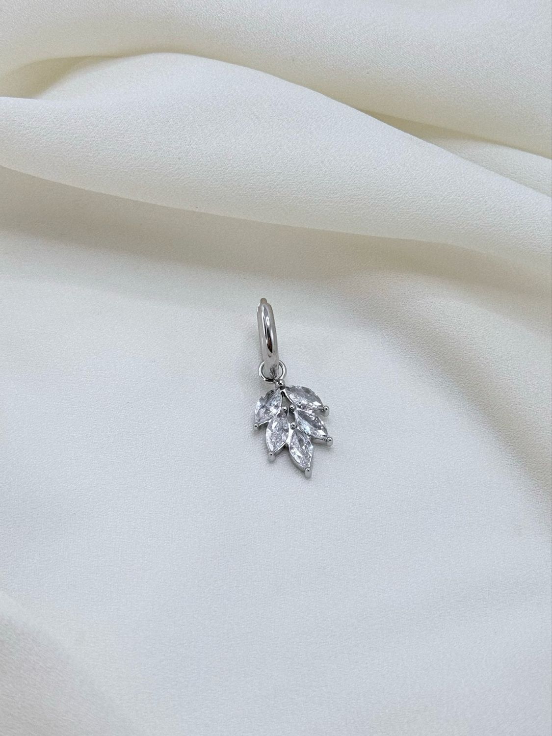 Hoop fogliolina silver