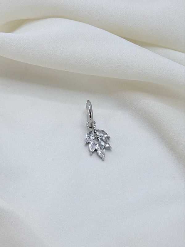 Hoop fogliolina silver