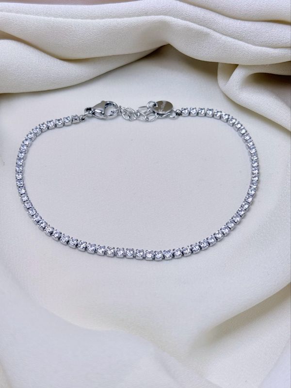 Bracciale tennis 2mm silver