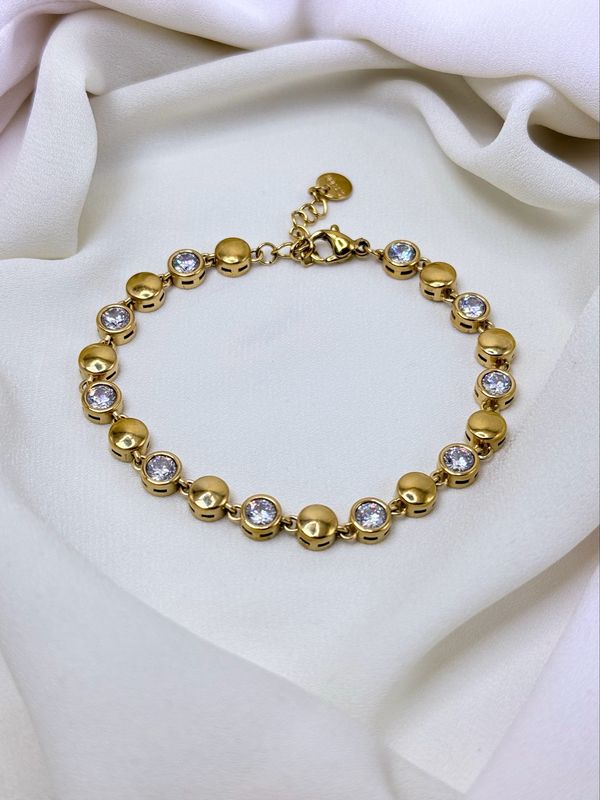 Bracciale round light Gold