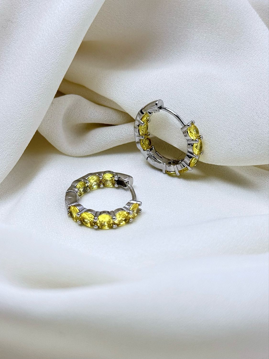 Hoops boreale giallo silver
